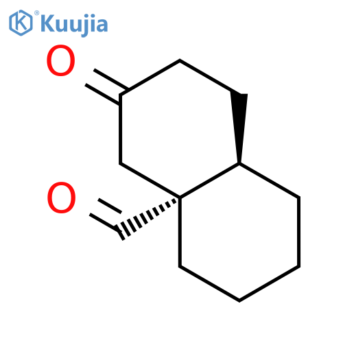 4a(2H)-Naphthalenecarboxaldehyde, octahydro-3-oxo-, cis- structure