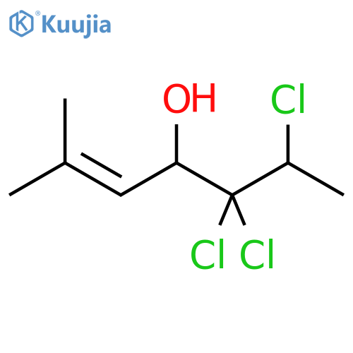 2-Hepten-4-ol, 5,5,6-trichloro-2-methyl- structure