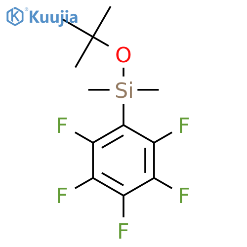 Silane, (1,1-dimethylethoxy)dimethyl(pentafluorophenyl)- structure