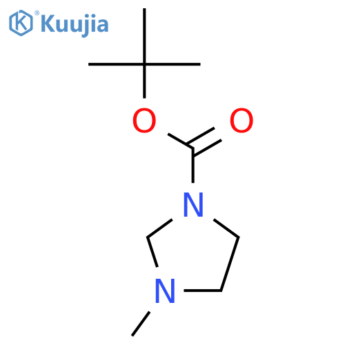 1-Imidazolidinecarboxylic acid, 3-methyl-, 1,1-dimethylethyl ester structure