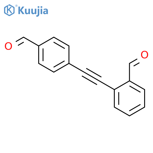 Benzaldehyde, 2-[(4-formylphenyl)ethynyl]- structure