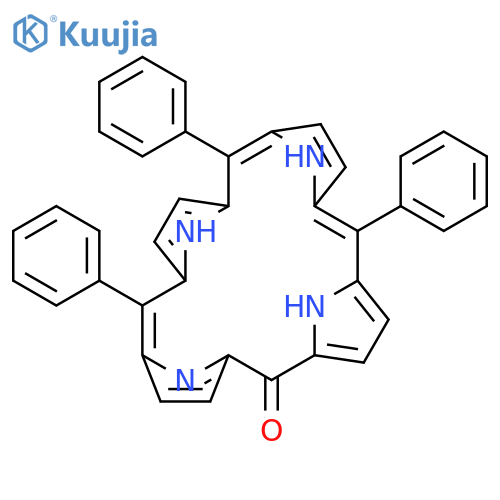 5H,21H-Porphin-5-one, 23,24-dihydro-10,15,20-triphenyl- structure
