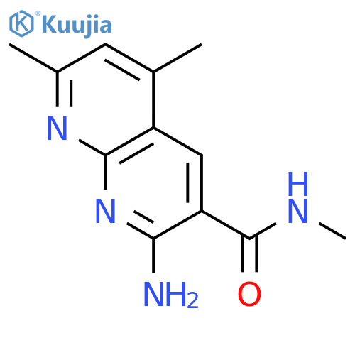 1,8-Naphthyridine-3-carboxamide, 2-amino-N,5,7-trimethyl- structure