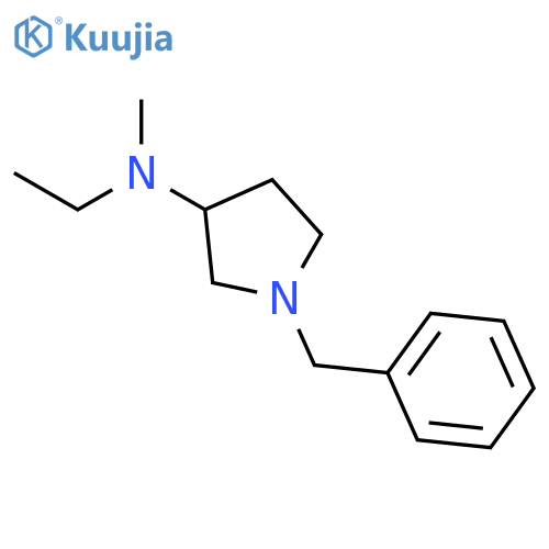 (3S)-1-benzyl-N-ethyl-N-methylpyrrolidin-3-amine structure