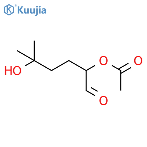 Hexanal, 2-(acetyloxy)-5-hydroxy-5-methyl-, (S)- structure