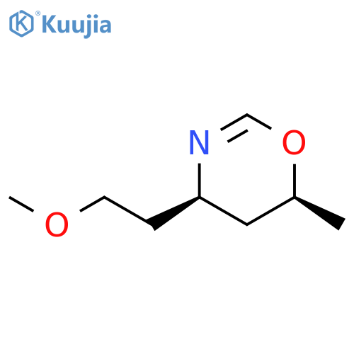 4H-1,3-Oxazine, 5,6-dihydro-4-(2-methoxyethyl)-6-methyl-, cis- structure