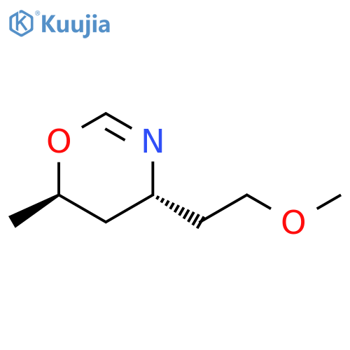 4H-1,3-Oxazine, 5,6-dihydro-4-(2-methoxyethyl)-6-methyl-, trans- structure