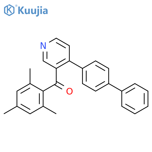 Methanone, (4-[1,1'-biphenyl]-4-yl-3-pyridinyl)(2,4,6-trimethylphenyl)- structure