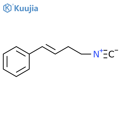 Benzene, [(1E)-4-isocyano-1-buten-1-yl]- structure