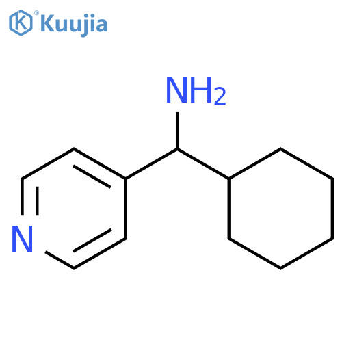 1-cyclohexyl-1-(pyridin-4-yl)methanamine structure