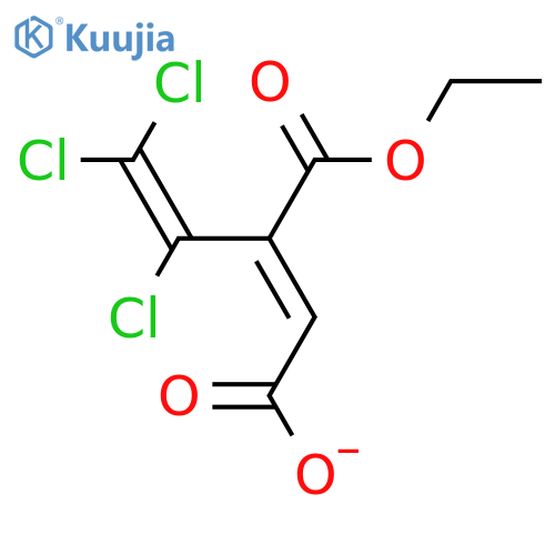 2-Butenedioic acid, 2-(trichloroethenyl)-, 1-ethyl ester, (Z)- structure