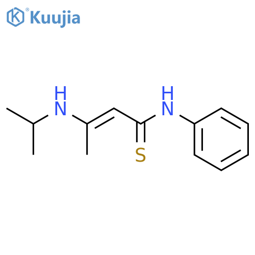 2-Butenethioamide, 3-[(1-methylethyl)amino]-N-phenyl- structure