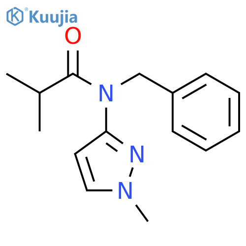 Propanamide, 2-methyl-N-(1-methyl-1H-pyrazol-3-yl)-N-(phenylmethyl)- structure