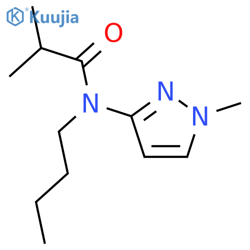 Propanamide, N-butyl-2-methyl-N-(1-methyl-1H-pyrazol-3-yl)- structure