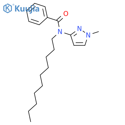 Benzamide, N-decyl-N-(1-methyl-1H-pyrazol-3-yl)- structure