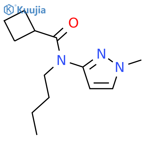 Cyclobutanecarboxamide, N-butyl-N-(1-methyl-1H-pyrazol-3-yl)- structure