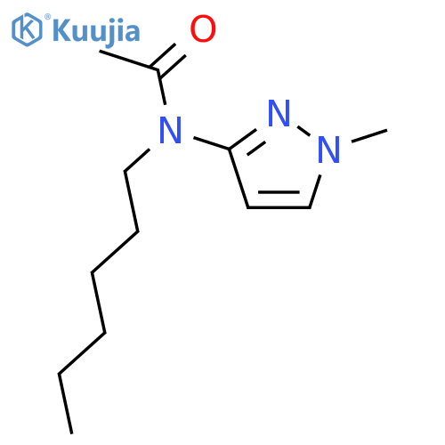 Acetamide, N-hexyl-N-(1-methyl-1H-pyrazol-3-yl)- structure