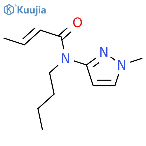 2-Butenamide, N-butyl-N-(1-methyl-1H-pyrazol-3-yl)- structure