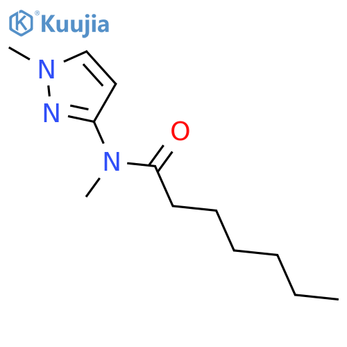 Heptanamide, N-methyl-N-(1-methyl-1H-pyrazol-3-yl)- structure