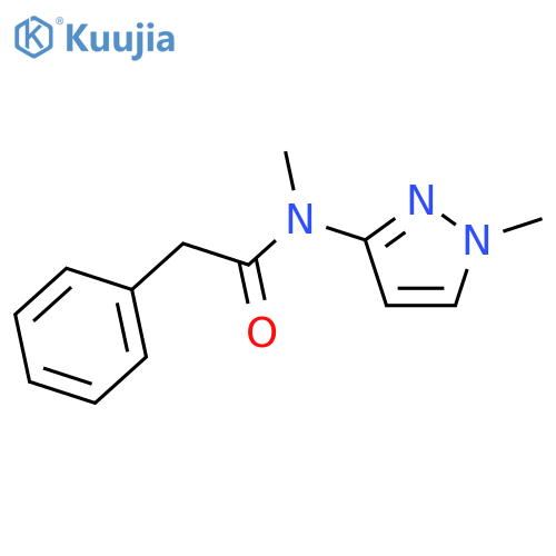 Benzeneacetamide, N-methyl-N-(1-methyl-1H-pyrazol-3-yl)- structure