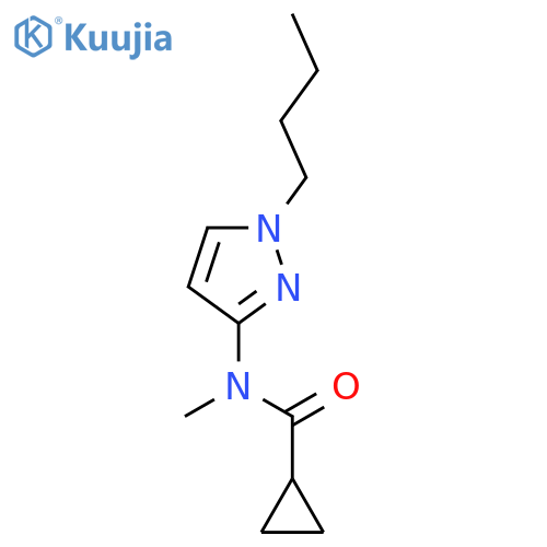 Cyclopropanecarboxamide, N-(1-butyl-1H-pyrazol-3-yl)-N-methyl- structure