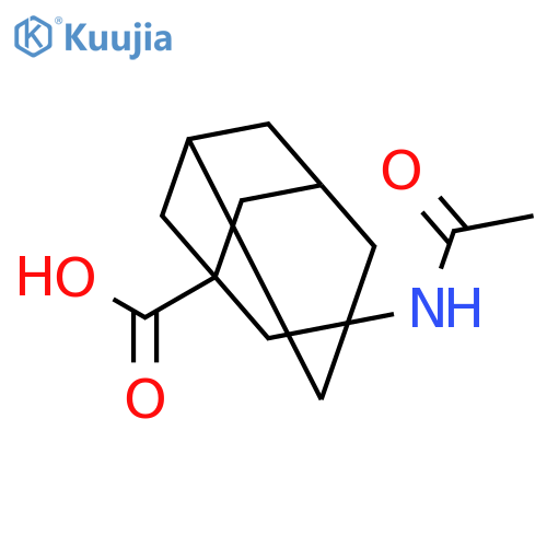 3-Acetamidoadamantane-1-carboxylic acid structure