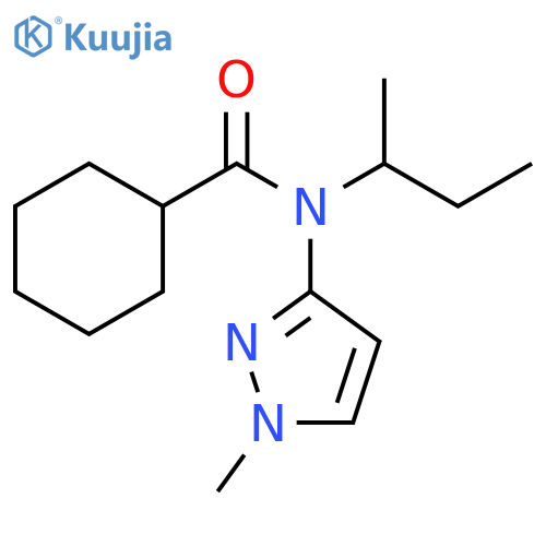 Cyclohexanecarboxamide,N-(1-methylpropyl)-N-(1-methyl-1H-pyrazol-3-yl)- structure
