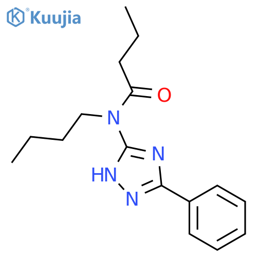 Butanamide, N-butyl-N-(5-phenyl-1H-1,2,4-triazol-3-yl)- structure