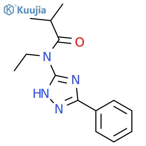 Propanamide, N-ethyl-2-methyl-N-(5-phenyl-1H-1,2,4-triazol-3-yl)- structure
