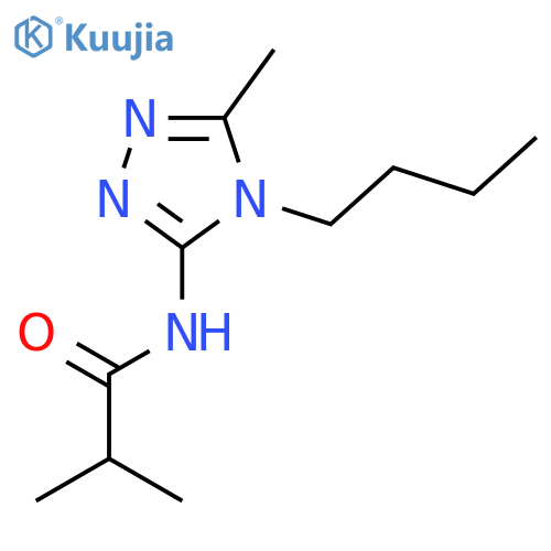 Propanamide, N-(4-butyl-5-methyl-4H-1,2,4-triazol-3-yl)-2-methyl- structure