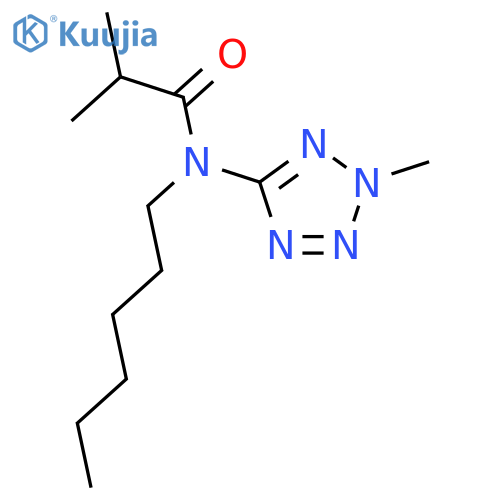 Propanamide, N-hexyl-2-methyl-N-(2-methyl-2H-tetrazol-5-yl)- structure