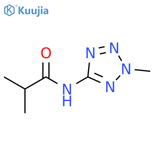 Propanamide, 2-methyl-N-(2-methyl-2H-tetrazol-5-yl)- structure