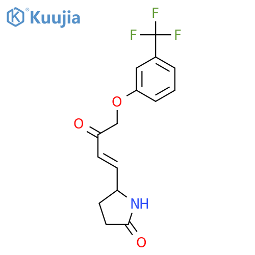 2-Pyrrolidinone, 5-[3-oxo-4-[3-(trifluoromethyl)phenoxy]-1-butenyl]- structure