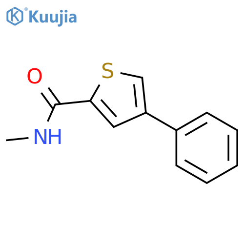 2-Thiophenecarboxamide, N-methyl-4-phenyl- structure