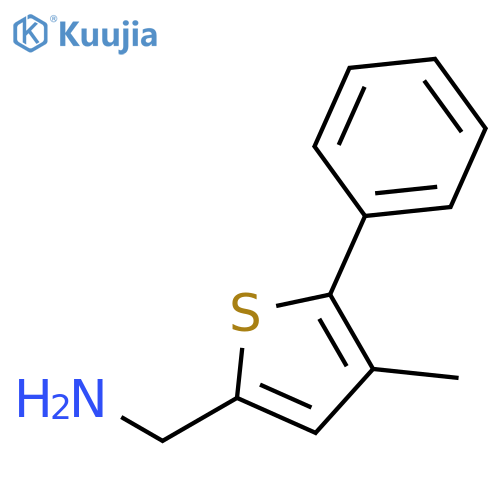 2-THIOPHENEMETHANAMINE, 4-METHYL-5-PHENYL- structure