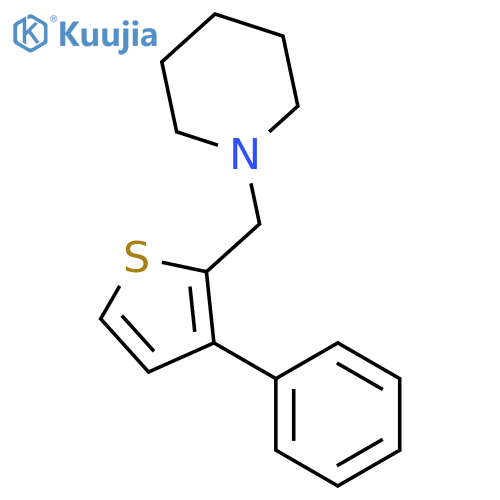 Piperidine, 1-[(3-phenyl-2-thienyl)methyl]- structure