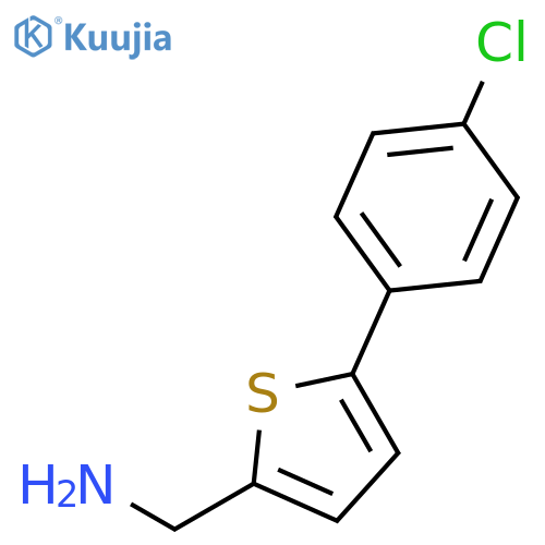 (5-(4-chlorophenyl)thiophen-2-yl)methanamine structure