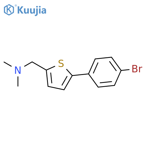 2-Thiophenemethanamine, 5-(4-bromophenyl)-N,N-dimethyl- structure
