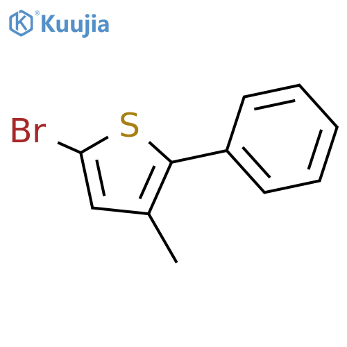 Thiophene, 5-bromo-3-methyl-2-phenyl- structure