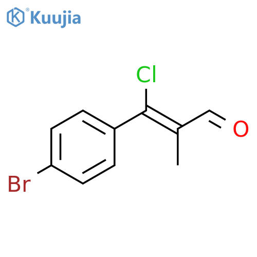 2-Propenal, 3-(4-bromophenyl)-3-chloro-2-methyl-, (Z)- structure
