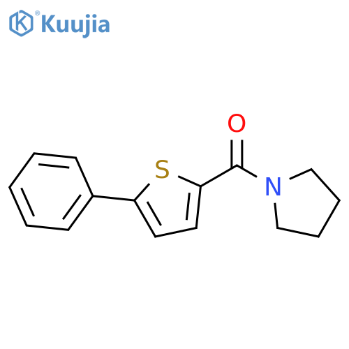 Pyrrolidine, 1-[(5-phenyl-2-thienyl)carbonyl]- structure