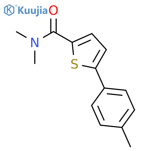 2-Thiophenecarboxamide, N,N-dimethyl-5-(4-methylphenyl)- structure