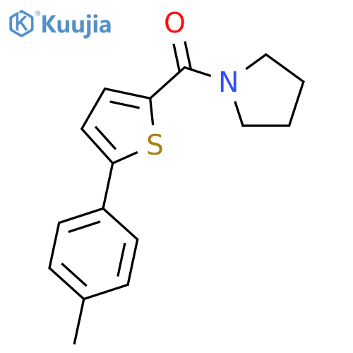 Pyrrolidine, 1-[[5-(4-methylphenyl)-2-thienyl]carbonyl]- structure