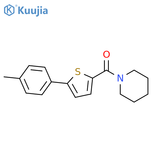 Piperidine, 1-[[5-(4-methylphenyl)-2-thienyl]carbonyl]- structure