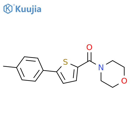 Morpholine, 4-[[5-(4-methylphenyl)-2-thienyl]carbonyl]- structure