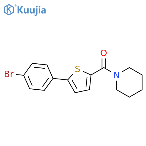 Piperidine, 1-[[5-(4-bromophenyl)-2-thienyl]carbonyl]- structure