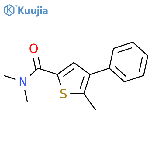 2-Thiophenecarboxamide, N,N,5-trimethyl-4-phenyl- structure