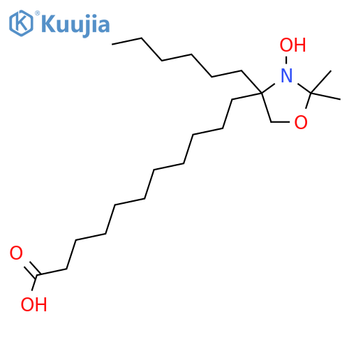 3-Oxazolidinyloxy, 4-(10-carboxydecyl)-4-hexyl-2,2-dimethyl- structure