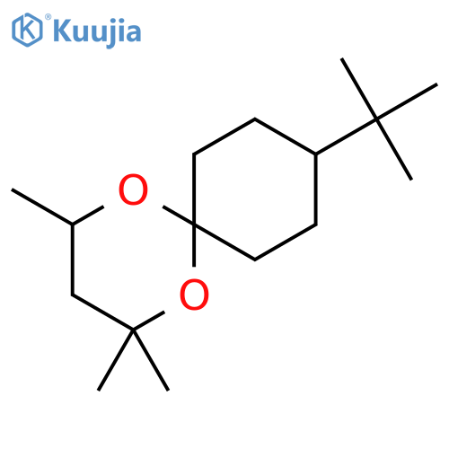 1,5-Dioxaspiro[5.5]undecane, 9-(1,1-dimethylethyl)-2,2,4-trimethyl- structure