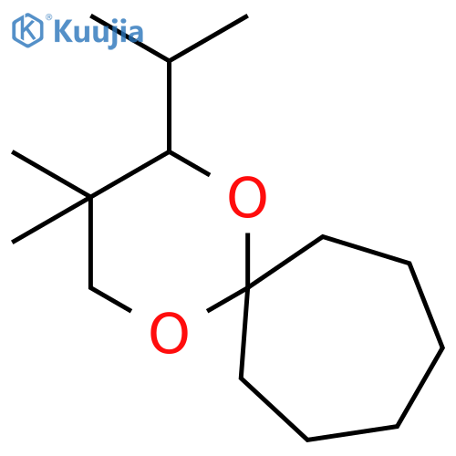 1,5-Dioxaspiro[5.6]dodecane, 3,3-dimethyl-2-(1-methylethyl)- structure